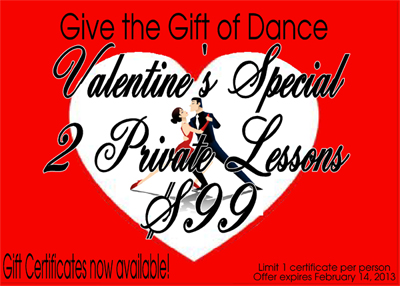 Valentines Gift Certificates